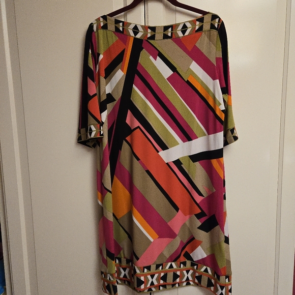 Studio I Colorful Abstract Dress - Picture 5 of 11